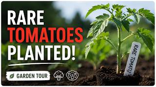 I Planted Rare Tomato Varieties in My Garden 🍅🌱 + Garden Tour