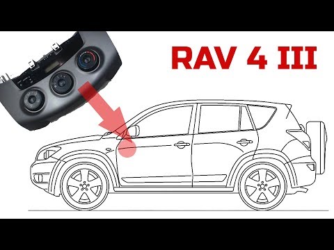 Как снять блок управления кондиционером в 🚘 Тойоте RAV 4 III (2007)