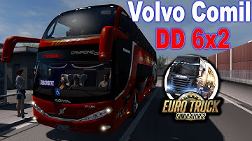 ETS2 1.34 | Bus Passenger Mod |  Volvo Comil DD 6x2 | ( G29 + Shifter + Wheel Cam )