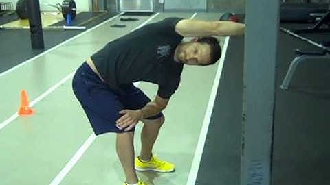 Bent over t-spine extension/rotation hold
