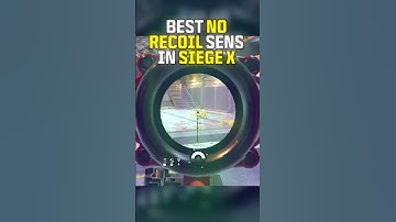 Best *NO RECOIL* Settings For SIEGE X 🏆