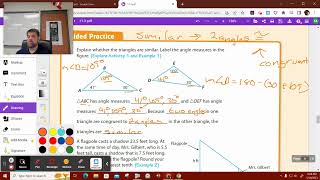 Go Math 8 - 11.3 Angle-Angle Similarity Guided Practice