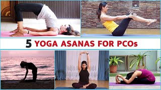 5 Yoga Asanas For PCOs | 5 Easy Yoga Poses For PCOs | Paschimottanasana | Kapalabhati | Navasana |