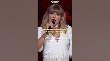 Taylor Swift albums ranked by average track length | #taylorswift #shorts