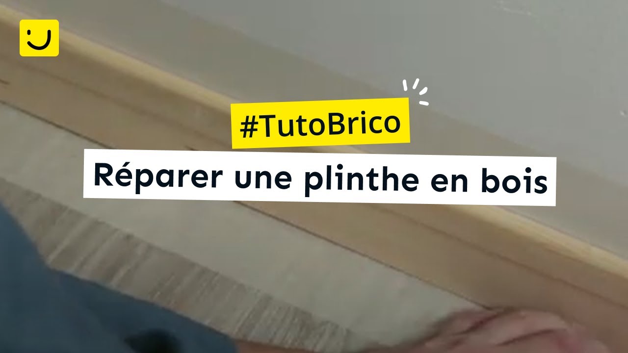 TUTO Réparer une plinthe en bois - YouTube