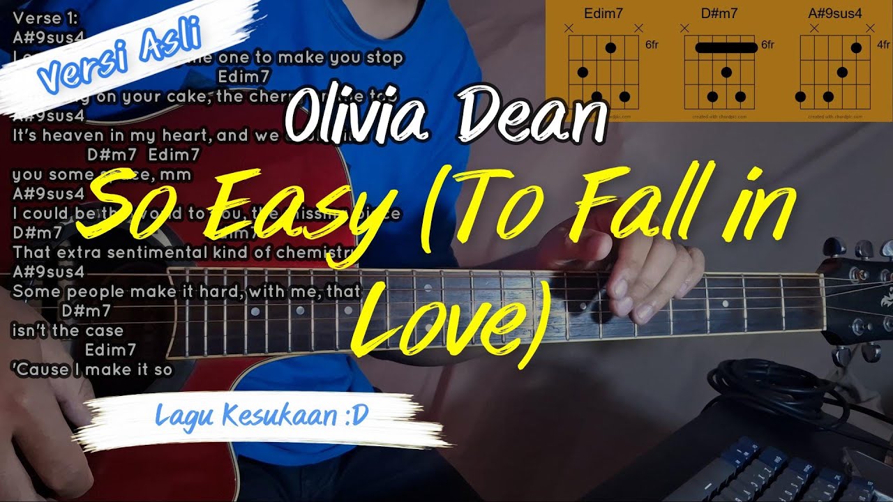 Olivia Dean - So Easy (To Fall In Love) original guitar chords