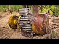 Restoration Of Old Damaged Flooded 3 Phase Crane Motor // Recovery Of Died 3 Phase Motor