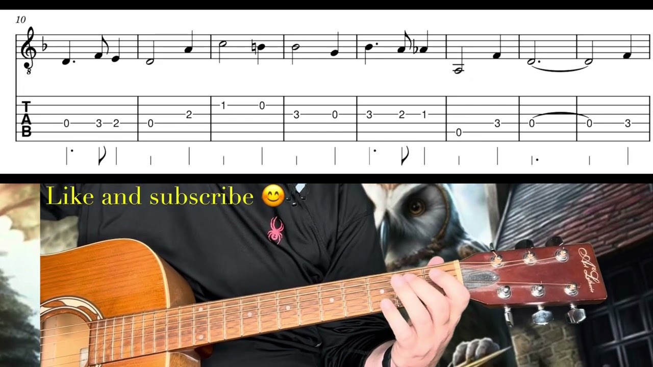 Hedwig’s Theme | Harry Potter | Very EASY Guitar Tutorial and Play Along