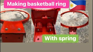 How to make basketball ring with spring