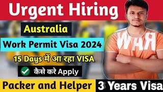 🇦🇺 Australia FREE Work Permit Visa | Australia Jobs For Indians | Skill Shortage Visa Australia 🇦🇺