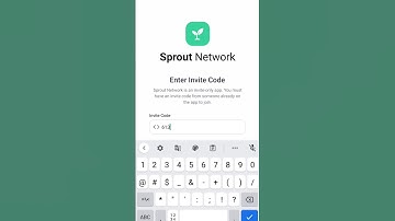 Sprout network referral code | Sprout network new update | Sprout network mining app
