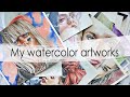 MY WATERCOLOR WORKS[Мои акварельные работы] from old to new)