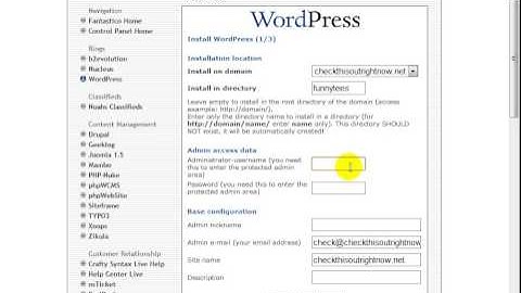 Wordpress How to   Installing and Updating WordPress Automatically Using cPanel