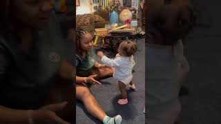 Daughter learning to walk almost 2 years ago 👏🏾🙂 #daugher #baby #cute #princess