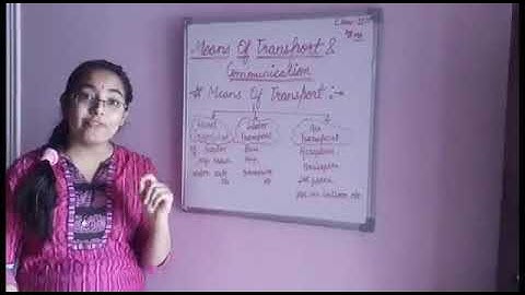 Detail explanation on MEANS OF TRANSPORT AND COMMUNICATION of CLASS 2 PART 1