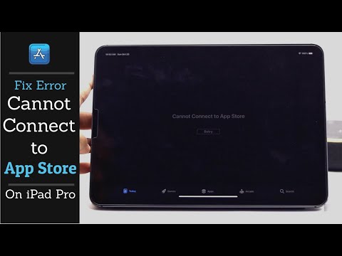 Video: Proč se na svém iPadu nemohu připojit k App Store?