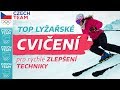 TOP LYŽAŘSKÁ CVIČENÍ na každou sjezovku⛷Jak na carving? 😎