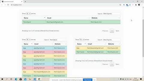 Angular 10 Multiple Datatables in Single Component