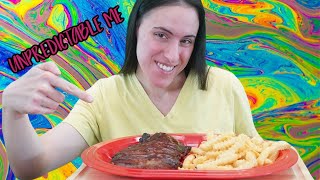 Amber from Da RoomMates RIBS AND FRIES MUKBANG EATING SHOW