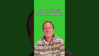 What your favorite color tells about you - Green #tonyb #favoritecolor #colors #colorfact #shorts
