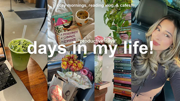 a *productive* READING VLOG!🍵 days in my life, cozy mornings, cafes & summer moments!