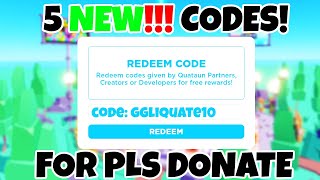 NEW CODES IN PLS DONATE TO REDEEM IN 2023! #roblox #plsdonate