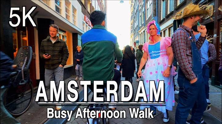 【5k】Amsterdam Back To Normal Afternoon Walk  | 5k 60| UHD (ASMR) Amsterdam City Sounds