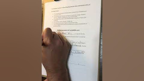 AP Stats Section 1-3 Day 3 Video #1