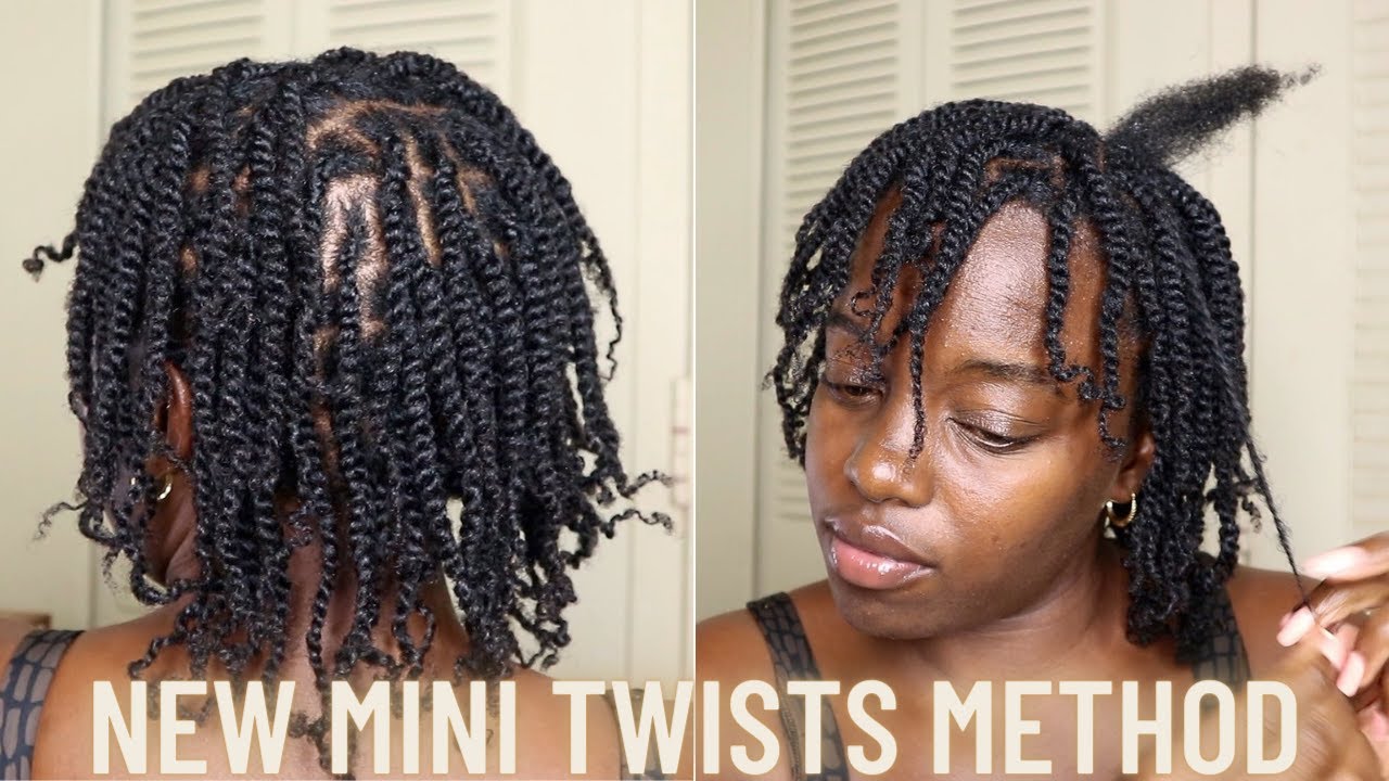 New Mini Twists Method for juicy stretched twists | Natural Hair - YouTube