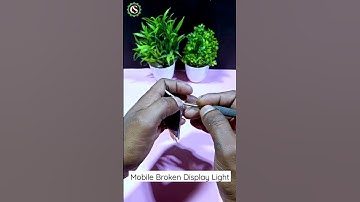 How to make light with broken mobile display #shorts