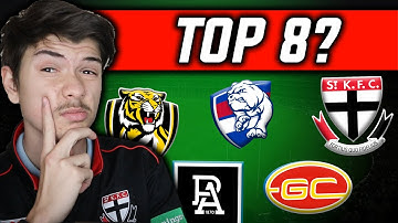 WHO MAKES THE TOP 8 FROM HERE? Predicting The Rest Of The 2022 AFL Season