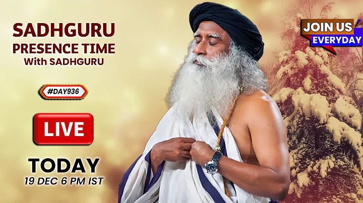 🔴LIVE | Sadhguru Presence Time | MEDITATION FOR ANXIETY | Isha Yoga Center | 6 PM | 19 Dec | #Day936