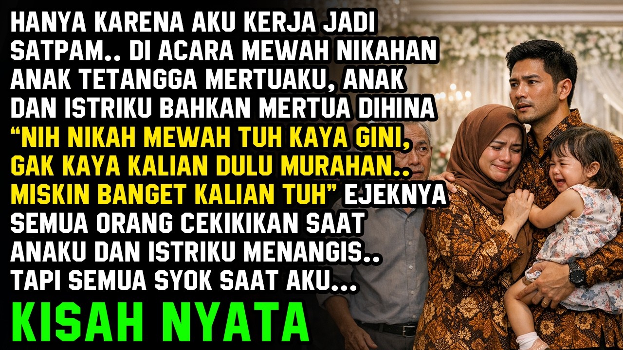 ISTRI & SUAMI DIHINA TETANGGA DI ACARA MEWAH, TAPI BALASAN SUAMI MEMBUAT MEREKA MENYESAL SAMPAI TUA