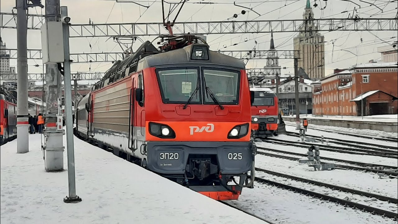 С возвращением! Отправление ЭП20-025 с фирменным поездом №30С ...