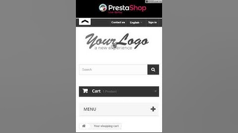 Check out on mobile device - Prestashop default