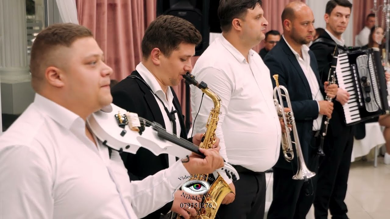 Melodie superbă! Țambal, vioară, saxophone,trompetă, clarnet, acordeon, tobă, clape