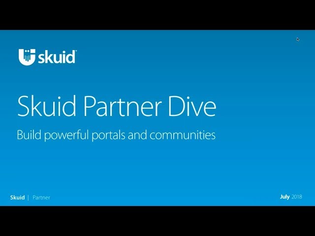 Skuid Partner Dive - powerful app platform for building portals and communities