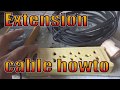 How to make extension cable. Basic electrical training video. extension cable for home