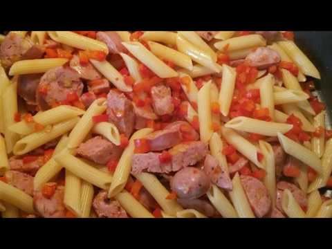 Recipe: Bow Tie Pasta with Sausage and Sweet Peppers