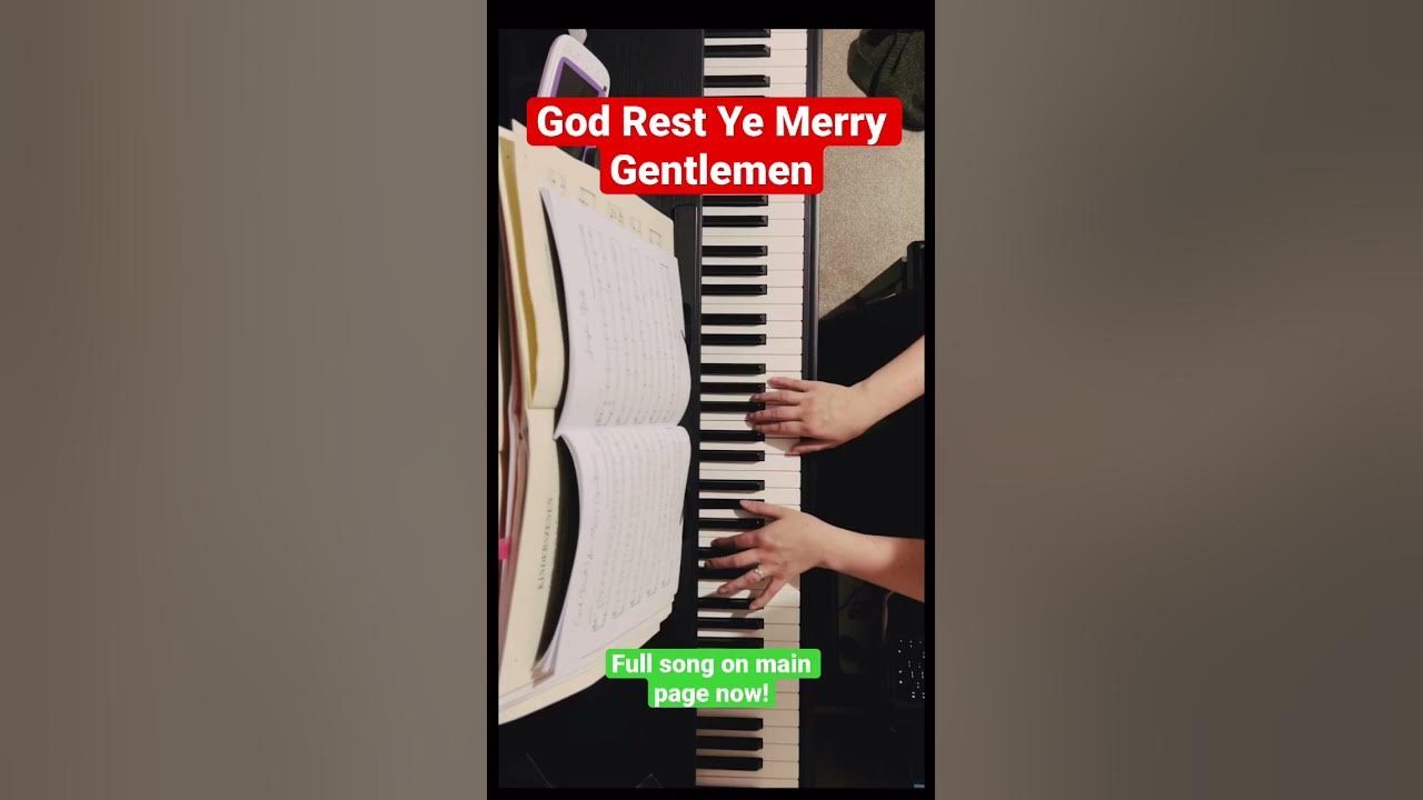 God Rest Ye Merry Gentlemen - Easy Christmas Piano Music