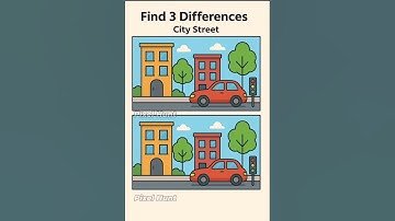 Find three differences | test you eyes| iq level|#puzzle #visualpuzzle #brainteaser #challenge