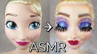 ASMR • Glow Up Makeup Transformation on Doll Head • Soft Spoken