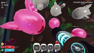 Меня хочет съесть чёрный слайм Slime Rancher (часть 1)