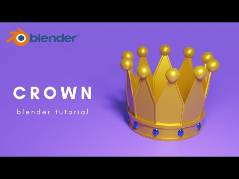 【blender 2.9】初心者向け！王冠のモデリング −crown modeling tutorial−