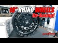 (UN-BOXING) - Military Style RHINO Wheels 18" SATIN BLACK & NITTO Terra Grappler 37X12.5R 18