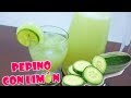 CÓMO PREPARAR AGUA FRESCA DE PEPINO CON LIMÓN