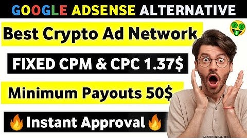 Google AdSense Alternative High CPM ad Network For Blogger Instant Approval 2023