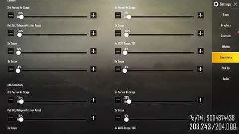 Alpha clashera Pubg Mobile Sensitivity  Settings