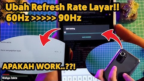 COBA UBAH Refresh Rate Layar 60hz Menjadi 90hz Apakah Work⁉️ Test On Redmi Note 10s