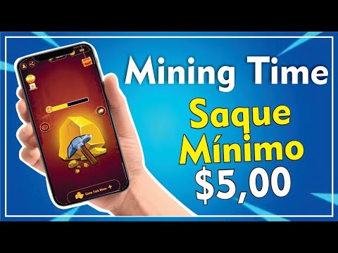 MINING TIME - NOVO APP COM SAQUE MÍNIMO DE $5 DÓLARES | 2020✔️